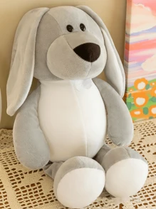 1pc Super Adorable Creative Forest Animal Shaped Schnauzer Dog Home Decor Doll, Soft Plush Decorative Cushion For Home Bedroom Decor