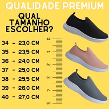 Women's Comfortable Sock Sneakers 34 To 40 Without Laces Gym Walking Casual Training G1 - 黑色 - 查看 3