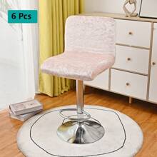 1 szt./4 szt./6 szt. Miękki wielokolorowy diamentowy aksamitny pokrowiec na krzesło barowe, diamentowe aksamitne pokrowce na krzesła barowe, kwadratowe pokrowce na krzesła barowe, pokrowce na krzesła o wysokości lady, zmywalne pokrowce na krzesła barowe, obrotowe pokrowce na krzesła barowe, do jadalni