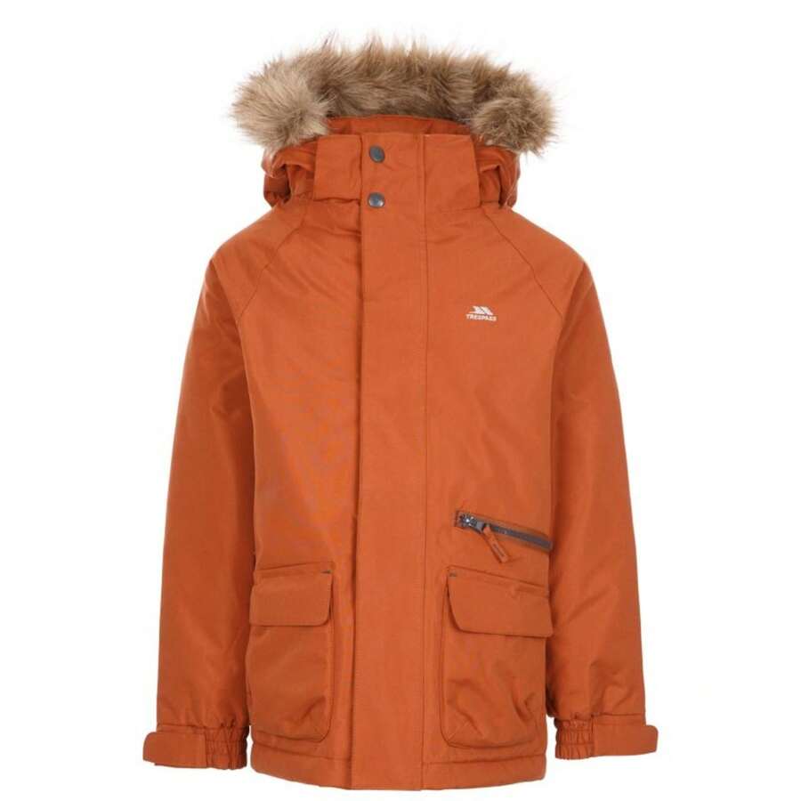 Trespass Childrens/Kids Upbeat Parka (Rust) - Brown - View 1