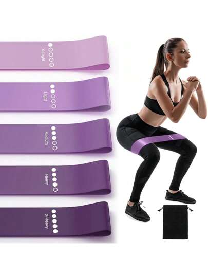 5 sztuk zestaw taśm oporowych do ćwiczeń jogi, fitnessu, kształtowania, regeneracji, akcesoriów do siłowni