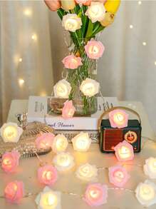 LED 人造玫瑰花灯串，婚礼、求婚、浪漫装饰