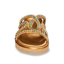 Women's Papete Sandal With Bronze Stones And Colorful Shine Summer 2025 - 查看 5