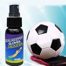 1 pièce Gants de gardien de but de football avec spray nettoyant anti-dérapant en latex