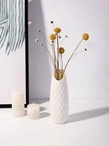 1pc Plastic Flower Vase, Made Of PP Anti-Falling Material, Table Centerpiece Vase, Indoor Decor, Looks Like Ceramic But Is Plastic - Multicolor - View 10