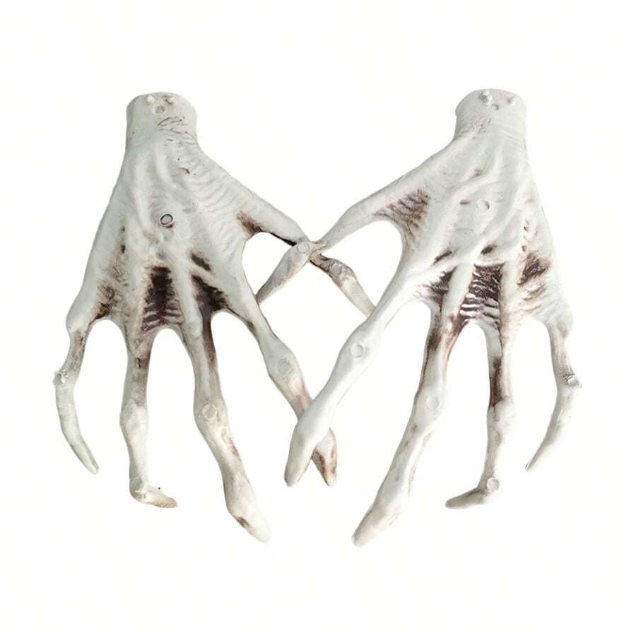 Generic 1 Pair Halloween Skeleton Hand Realistic Life Size Haunted