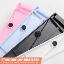 1 Piece A4 Paper Cutter - Simple Precision Paper Cutter, Two-Way Paper Cutter With Automatic Safety Protection Cutter, DIY Office Home Stationery, Suitable For Coupons, Kraft Paper, Photos, Cards, Scrapbook Cutting