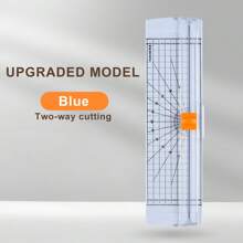 1 Piece A4 Paper Cutter - Simple Precision Paper Cutter, Two-Way Paper Cutter With Automatic Safety Protection Cutter, DIY Office Home Stationery, Suitable For Coupons, Kraft Paper, Photos, Cards, Scrapbook Cutting
