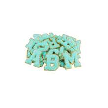 4/5/10/26pcs A-Z English Letter Chenille 2.28inch Iron On Sew On Patches Appliques For Clothes, Jackets, Hats, Books, Backpacks - Team Alphabet Self-Adhesive DIY Embroidered Fabric Stickers