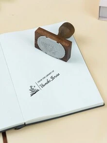 From The Library Of Stamp, Library Stamp , Personalized Book Stamp , Custom Book Stamp , Personalized Flower Book Stamp,Best Gift Back To School