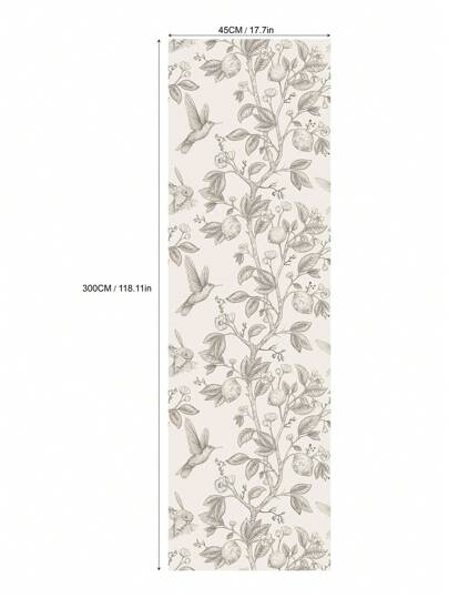 Hummingbird Lemon Tree Peel Stick Wallpaper 44.96cm 6.5/9.8' Removable, Waterproof Vinyl Mural Elegante Home view 2
