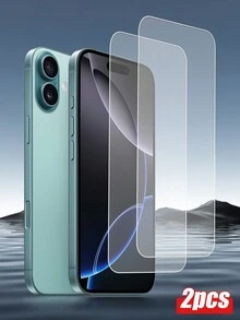 2 miếng kính cường lực bảo vệ màn hình chống sốc tương thích với các mẫu Apple IPhone 16/16Plus/16Pro/16Promax - Trong sáng - Xem 7