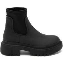 Ankle Boots With Thick Sole And Stretch Upper – Clean Silhouette And Bold Style - Black - View 4