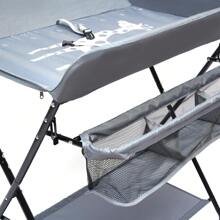 Baby Folding Changing Table Massage Table With 3 Compartments Max 15kg Grey--80 * 63 * 96cm - Grey - View 8
