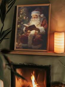 圣诞主题装饰肖像画，无框，墙壁深色肖像画布，客厅卧室艺术挂画，墙壁海报，家居装饰 11.8 英寸 X 17.7 英寸 / 15.7 英寸 X 23.6 英寸 - 彩色 - 查看 2