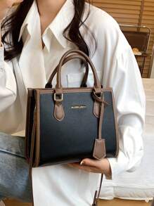 BELLEBORG Bolso de mano con estampado vintage y correa para el hombro, adecuado para el uso diario de las mujeres, bolso inspirado en el estilo retro para mujeres - Negro - Ver 7