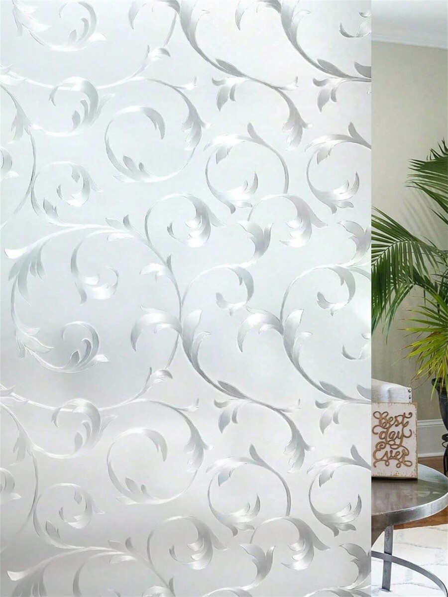 Privacy Window Film , Frosted Glass Sun Blocking Window Coverings