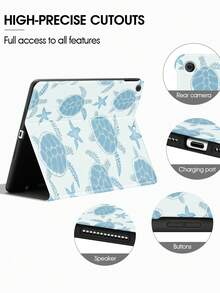 海龟保护壳适用于三星 Galaxy Tab/IPad、IPad 第 9/8/7 代 10.2 英寸、新款 IPad 第 10 代保护套、具有自动唤醒/睡眠功能、四角防摔 - 彩色 - 查看 6