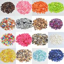 Approx. 50g Multi-Size(7mm-25mm) Multi-Color Resin Buttons DIY Handmade Buttons Craft Materials, Colorful Resin Buttons In Various Decorative Styles For Sewing Craft - Multicolor - View 1