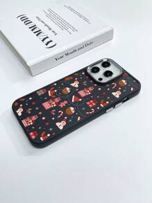 1pc Electroplated Christmas Camera TPU Phone Case Compatible With Apple IPhone 7/8/X/11/12/13/14/15/16 Series