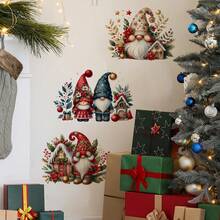 6 件套卡通圣诞节墙贴儿童房婴儿房装饰开关贴儿童房幼儿园墙贴 - 彩色 - 查看 3