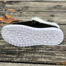 1 Pair Comfortable Padded Warm Non-Slip Durable Casual Shoes For Women - Black - View 3