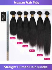 1Pc Pacotes 30 polegadas Cabelo Humano Weave Remy Natural Preto Liso Pacotes Não Processado Brasileiro Virgem Cabelo Humano Extensões Para Mulheres 10-30 Polegadas 90g/Pc