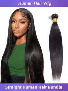 1Pc Pacotes 30 polegadas Cabelo Humano Weave Remy Natural Preto Liso Pacotes Não Processado Brasileiro Virgem Cabelo Humano Extensões Para Mulheres 10-30 Polegadas 90g/Pc