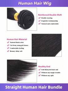 1Pc Pacotes 30 polegadas Cabelo Humano Weave Remy Natural Preto Liso Pacotes Não Processado Brasileiro Virgem Cabelo Humano Extensões Para Mulheres 10-30 Polegadas 90g/Pc