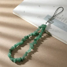 Natural Crystal Phone Lanyard, Beaded Stone Gemstone Fragments Phone Strap Wristband Gifts For Mother, Family, Friends, Birthday, Holiday Phone Charm, Phone Chain - Multicolor - View 6