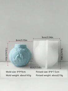 1pc Unique Bead Shaped Silicone Candle Mold DIY Christmas Decoration, Snowflake, Reindeer, Flower Ball Candle Making - Perfect For Home DIY Shops, Christmas Parties, DIY Supplies, And Christmas Accessories