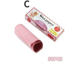 10/50 Pièces Feuilles de papier ciré imperméables de première qualité idéales pour les pique-niques de nourriture, enveloppes de papier ignifuge pour les sandwichs, les burgers et les frites, papier d'huile antiadhésif pour les outils de cuisson, parfait pour les fêtes de mariage, cuisine et ustensiles de pâtisserie