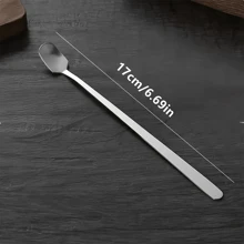 5pcs/Set Stainless Steel Candle Wax Mixing Spoons - 6.69 Inch Long Handle, Convenient For Melting And Making Candle Wax Molds