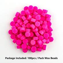 CYFUN DESIGN 100 hạt sáp niêm phong, hạt sáp dùng để đóng dấu, đồ dùng học tập - Nhiều màu - Xem 45