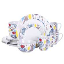 16 Piece Dinner Set Kitchen Crockery Porcelain Tableware Set Plate Bowl Mug Service For 4 Cutlery Dinnerware - ARRIS - View 6