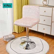1 szt./4 szt./6 szt. Miękki wielokolorowy diamentowy aksamitny pokrowiec na krzesło barowe, diamentowe aksamitne pokrowce na krzesła barowe, kwadratowe pokrowce na krzesła barowe, pokrowce na krzesła o wysokości lady, zmywalne pokrowce na krzesła barowe, obrotowe pokrowce na krzesła barowe, do jadalni
