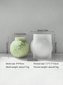 1pc Unique Bead Shaped Silicone Candle Mold DIY Christmas Decoration, Snowflake, Reindeer, Flower Ball Candle Making - Perfect For Home DIY Shops, Christmas Parties, DIY Supplies, And Christmas Accessories