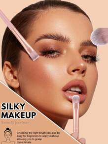 [Bean Paste Pink]18-20-25-30-36-40 Pcs Makeup Brush Sets Premium Synthetic Hair  Eyeshadow Blending Brush Sets Cosmetics Tools