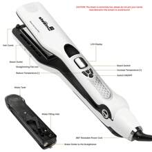 Professional Hair Straightener With Steam Comb, With 5 Spray Holes, Scald Protection, Automatic Temperature Lock Function - EU C Type Plug(220-240V) - View 7