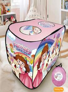 1 个弹出式游戏帐篷，带 3 个开口和手提袋，最适合儿童兴趣学习、角色扮演游戏、角色扮演道具、室内和户外玩具、适合野餐和玩耍、无需组装、携带方便、款式新颖、生日、圣诞节的理想礼物、帐篷、儿童帐篷、儿童帐篷