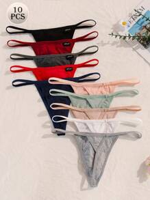 Set de 10 pantalones tipo G simples y casuales para dama - Multicolor - Ver 1