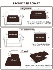 1PC Jacquard Velvet Stretch Sofa Cover Universal All-Inclusive Sofa Cover For All Seasons New Sofa Cover To Prevent Cat Scratching - Brown - View 3