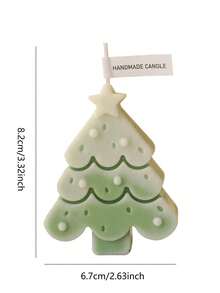 1支装圣诞树香薰蜡烛迷你可爱渐变蜡烛圣诞蜡烛装饰品礼品，房间装饰，礼物，圣诞装饰品，圣诞礼物 - 彩色 - 查看 12