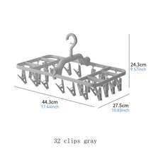 1 pezzo Stendibiancheria pieghevole multifunzionale con 12/20/32 mollette, stendibiancheria pieghevole antivento, stendibiancheria piccolo e pratico, stendibiancheria in plastica per appendere i vestiti, adatto per asciugare biancheria intima, asciugamani, vestiti da bambino, cappelli, sciarpe, calzini, reggiseni, pantaloni, pannolini, adatto come regalo per bambini, regali speciali, regali per la casa