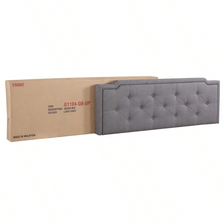 Glory Furniture Deb G1104QBUP Queen Bed All In One Box, GRAY SHEIN UK