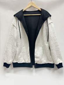 European & American Warm Women Solid Color Fleece Jacket, Autumn/Winter