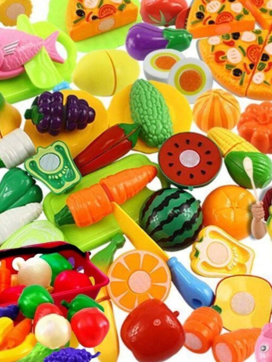 Fruits Vegetables Toy Kitchen Fruits Playing Food Toy Play Food Cutting 11pcs - Vegetables 11 Pcs - View 1