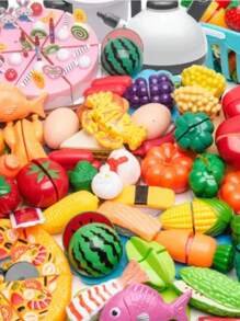 Fruits Vegetables Toy Kitchen Fruits Playing Food Toy Play Food Cutting 11pcs - Vegetables 11 Pcs - View 6