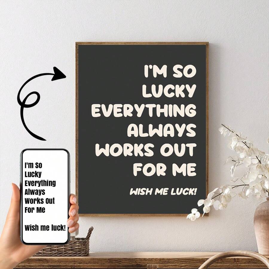 1Pc Custom Quote Print, Custom Poster Print, Custom Quote Sign