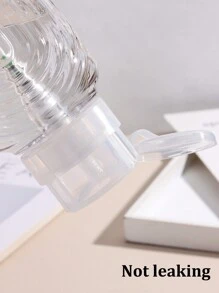 1pc 300ML Clear Empty Cleaning Liquid Dispensing Bottle, Press Empty Pump Dispensing Bottle, Professional Press Liquid Pump Empty Bottle Dispenser For Cleaning Water And Pen Washing Water Liquid Container Makeup Nail Art Tools